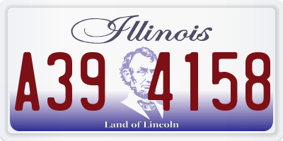 IL license plate A394158