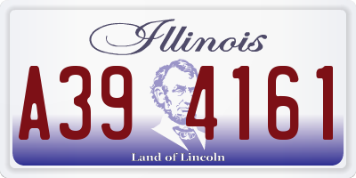 IL license plate A394161