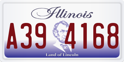 IL license plate A394168