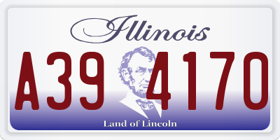 IL license plate A394170