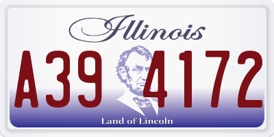 IL license plate A394172
