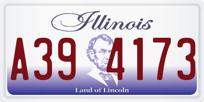 IL license plate A394173
