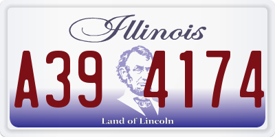 IL license plate A394174