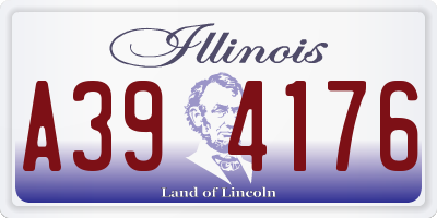 IL license plate A394176