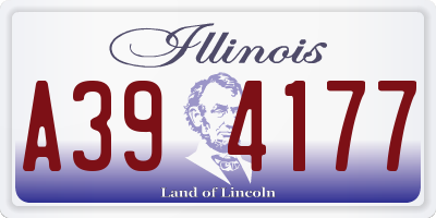 IL license plate A394177