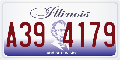 IL license plate A394179