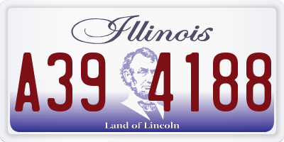 IL license plate A394188
