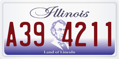 IL license plate A394211