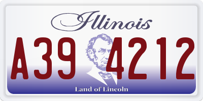 IL license plate A394212