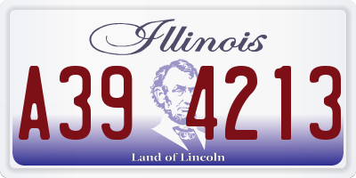 IL license plate A394213
