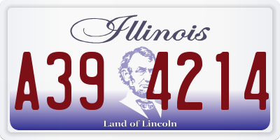 IL license plate A394214