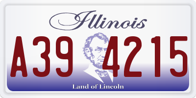 IL license plate A394215