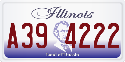 IL license plate A394222