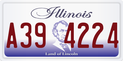 IL license plate A394224