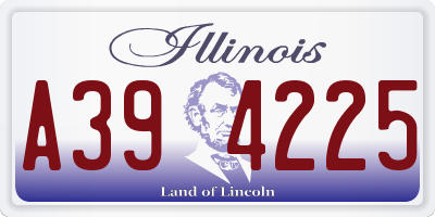 IL license plate A394225