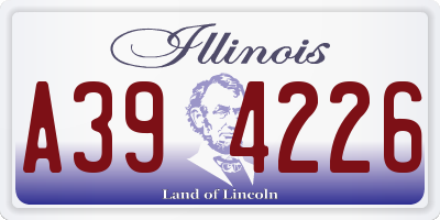 IL license plate A394226