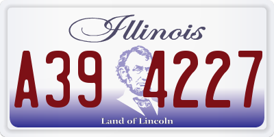 IL license plate A394227