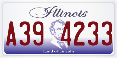 IL license plate A394233