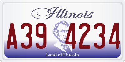 IL license plate A394234