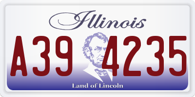 IL license plate A394235