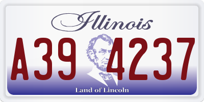 IL license plate A394237