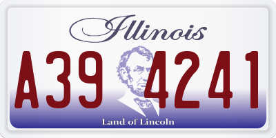 IL license plate A394241