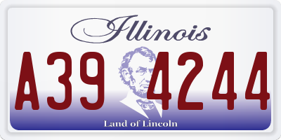IL license plate A394244