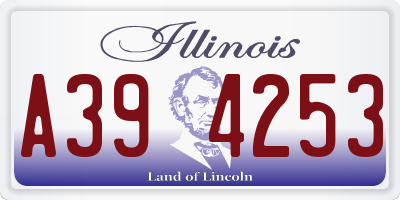 IL license plate A394253