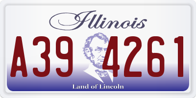 IL license plate A394261