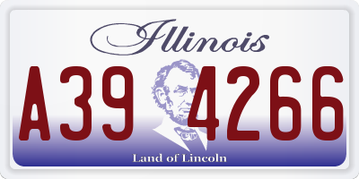 IL license plate A394266