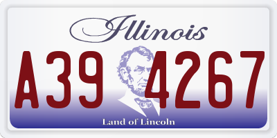 IL license plate A394267