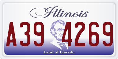 IL license plate A394269