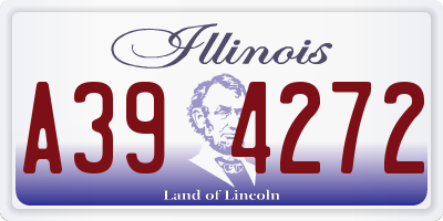 IL license plate A394272