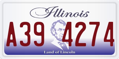 IL license plate A394274