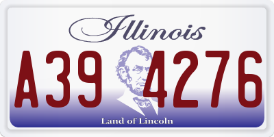 IL license plate A394276