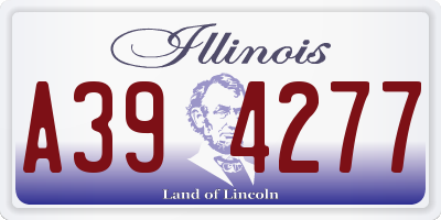 IL license plate A394277