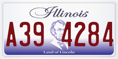 IL license plate A394284