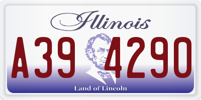 IL license plate A394290