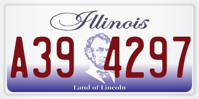IL license plate A394297