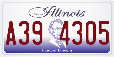 IL license plate A394305