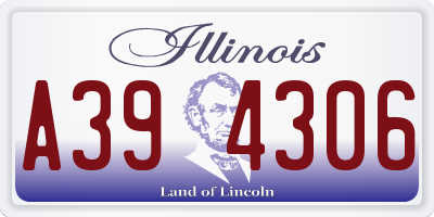 IL license plate A394306