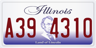 IL license plate A394310