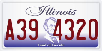IL license plate A394320