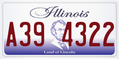 IL license plate A394322