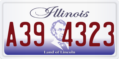 IL license plate A394323