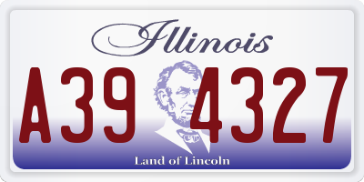 IL license plate A394327