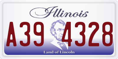 IL license plate A394328