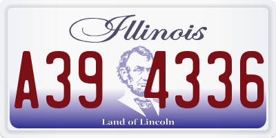 IL license plate A394336