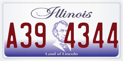 IL license plate A394344