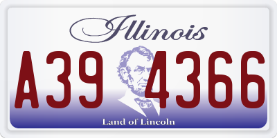 IL license plate A394366